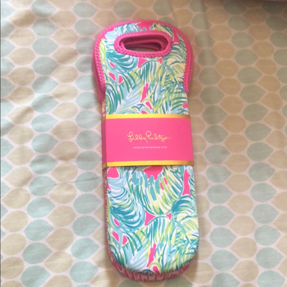 NWT Lilly Pulitzer 2 PC SET Limited Ed. Wine Totes